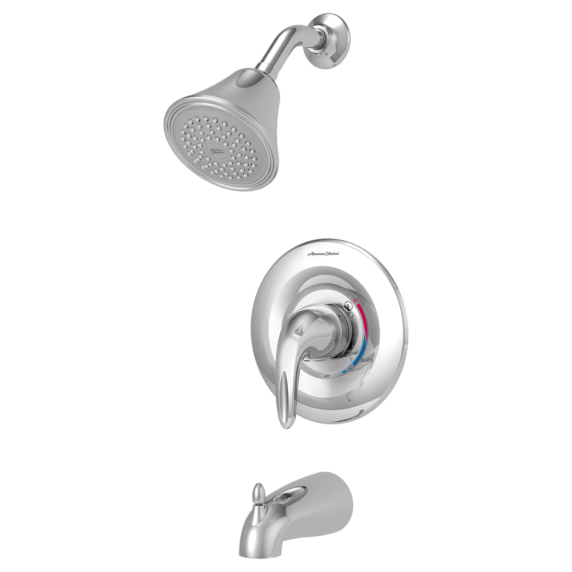 Reliant 3 25 gpm 95 L min Tub and Shower Trim Kit With Showerhead Double Ceramic Pressure Balance Cartridge With Lever Handle CHROME